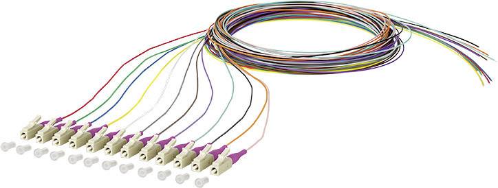 Metz Connect 150N1JO0020E Glasfaser LWL Anschlusskabel 2.00 m 12-farbig 50/125 µ Multimode OM4