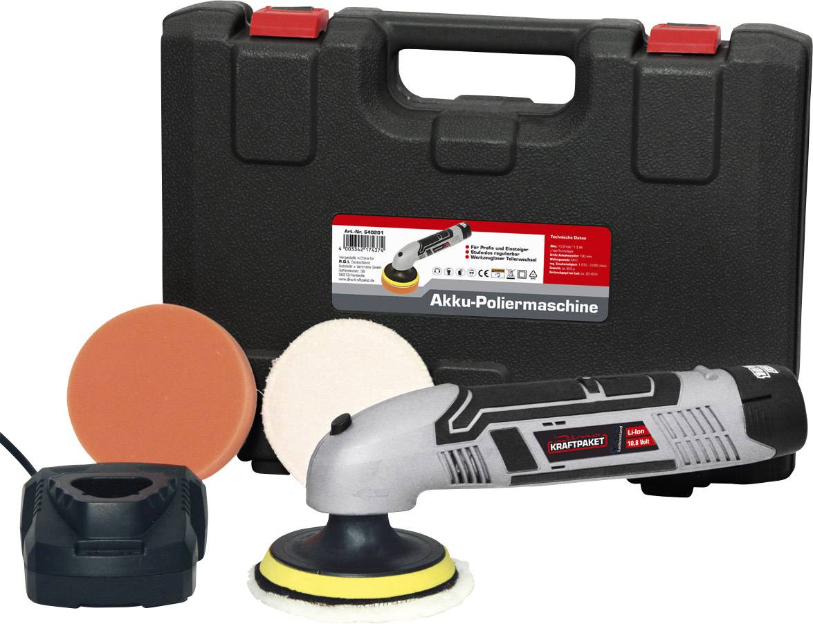 Dino KRAFTPAKET Mini 640241 Akku Rotationspoliermaschine 10.8V 350 - 3000 U/min 100mm