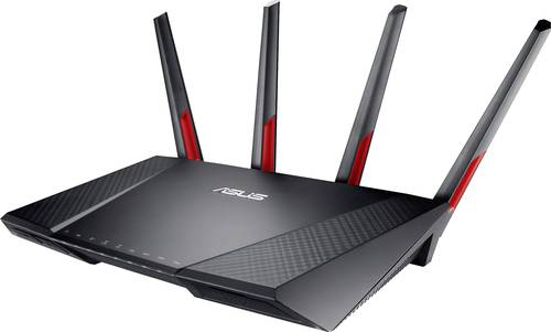 Asus DSL-AC68VG VOIP WLAN Router mit Modem Integriertes Modem: VDSL, ADSL, ADSL2+ 2.4GHz, 5GHz