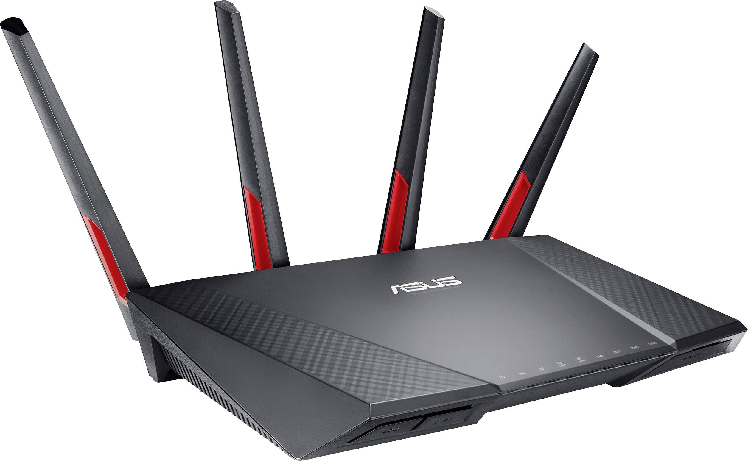 Asus DSL-AC68VG VOIP WLAN Router mit Modem Integriertes Modem: VDSL, ADSL, ADSL2+ 2.4GHz, 5GHz