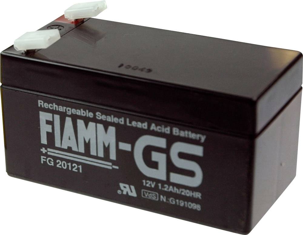 Fiamm Pb-12-1,2-4,8 FG20121 Bleiakku 12 V 1.2 Ah Blei-Vlies (AGM) (B x H x T) 97 x 57 x 48 mm Flachstecker 4.8 mm Wartungsfrei, Geringe