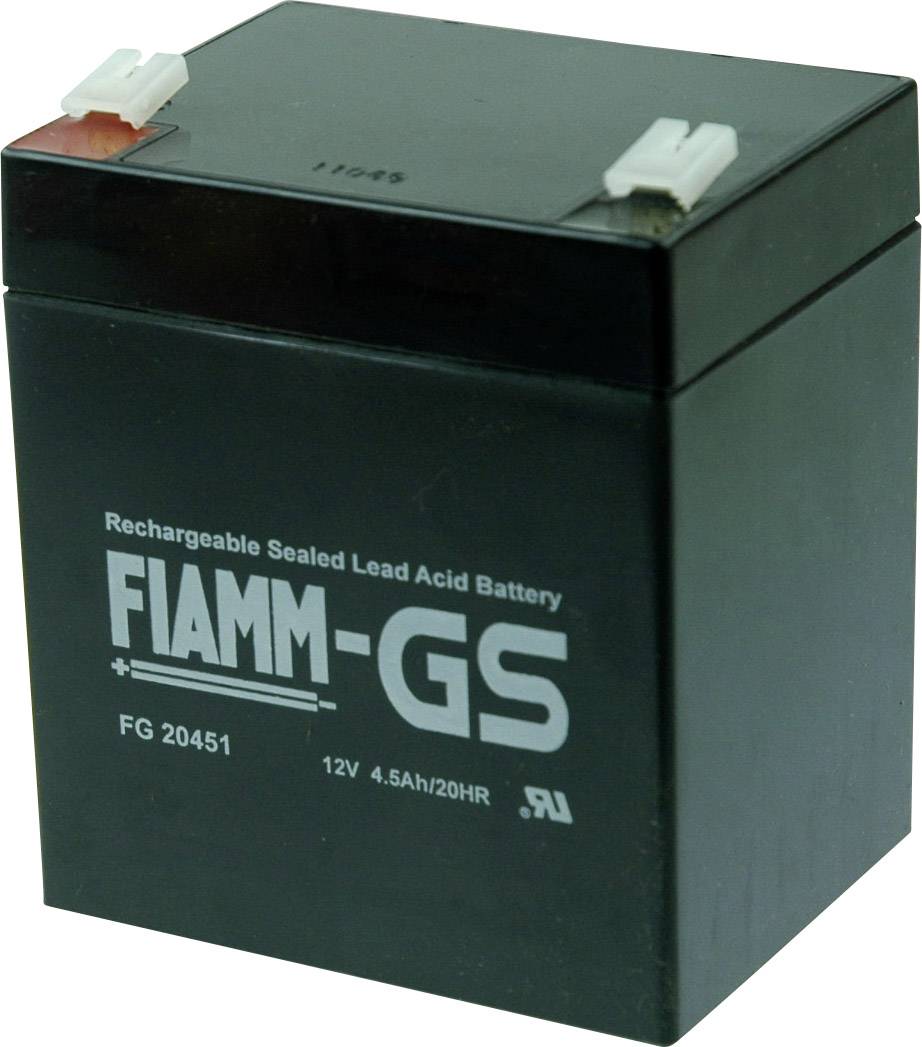 Fiamm PB-12-4,5-4,8 FG20451 Bleiakku 12V 4.5Ah Blei-Vlies (AGM) (B x H x T) 90 x 107 x 70mm Flachstecker 4.8mm Wartungsfrei