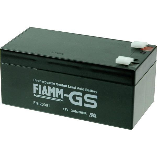 Fiamm PB-12-3,4-4,8 FG20341 Bleiakku 12V 3.4Ah Blei-Vlies (AGM) (B x H x T) 134 x 66 x 65mm Flachstecker 4.8mm Wartungsfrei Fiamm PB-12-3,4-4,8 FG20341 Bleiakku 12V 3.4Ah Blei-Vlies (AGM) (B x H x T) 134 x 66 x 65mm Flachstecker 4.8mm Wartungsfrei