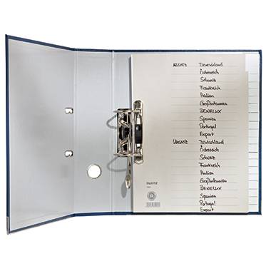 Leitz 4300 Register DIN A4 A-Z Tauenpapier Grau 20 Registerblätter 43000085