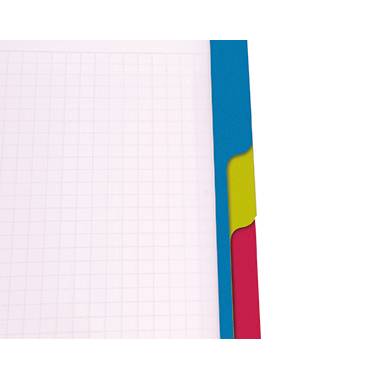 Clairefontaine Collegeblock 8272C farbig sortiert DIN A5 kariert Anzahl der Blätter: 90