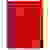 Clairefontaine Collegeblock 68252C farbig sortiert DIN A4 kariert mit Rand innen/außen Anzahl der B