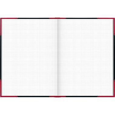 König &amp; Ebhardt Kladde 865523301 Notizbuch kariert Schwarz/Rot 96 DIN A4