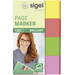 Sigel Marquage adhésif HN630 4 blocs/pack jaune, vert, orange, rose
