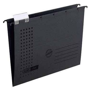 Elba Hängemappe chic ULTIMATE DIN A4 Anthrazit 5 St./Pack. 100560168 5St.