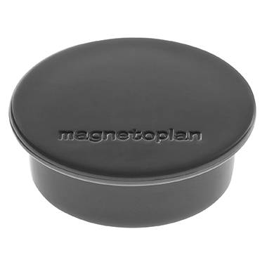 Magnetoplan Magnet Discofix Color (Ø x H) 40 mm x 13 mm rund Schwarz 10 St. 1662012