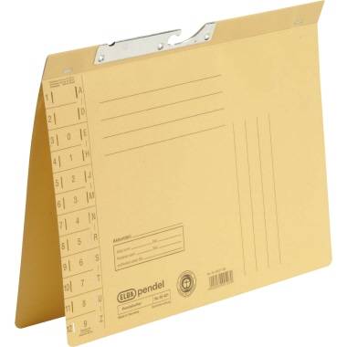 Elba Pendelhefter 100560081 DIN A4 Gelb Art der Heftung: Amtsheftung 250 g/m² 1 St.