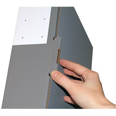 Colompac Ordnerversandkarton CP058.85 Wellpappe DIN A4 Grau