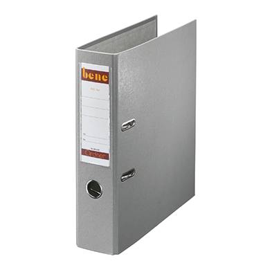 Bene Ordner DIN A4 Rückenbreite: 80 mm Grau 2 Bügel 291400 GR