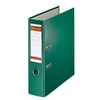 Bene Ordner DIN A4 Rückenbreite: 80 mm Grün 2 Bügel 291400 GN