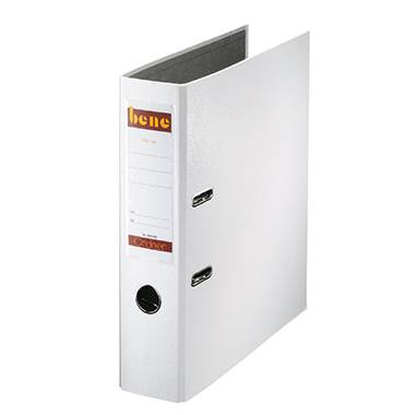 Bene Ordner DIN A4 Rückenbreite: 80 mm Weiß 2 Bügel 291400 WS