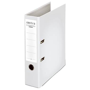 Centra Ordner CHROMOS DIN A4 Rückenbreite: 80 mm Weiß 2 Bügel 230137