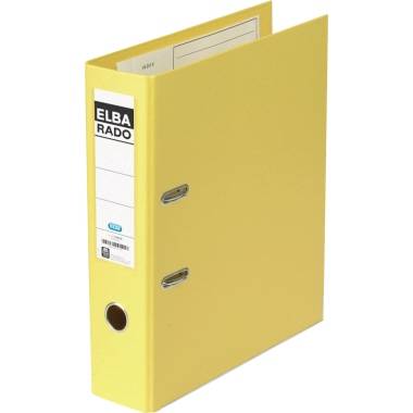 Elba Ordner DIN A4 Rückenbreite: 80 mm Gelb 2 Bügel 100022627