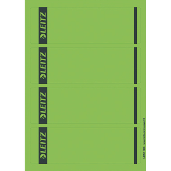 Leitz Etiquette pour classeur 16852055 61.5 x 192 mm papier vert permanente 100 pc(s)