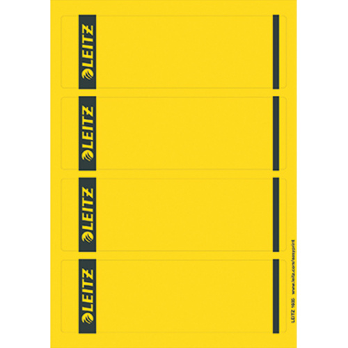 Leitz Ordner-Etiketten 16852015 61.5 x 192mm Papier Gelb Permanent 100St.