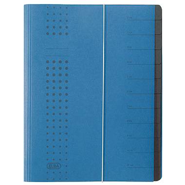 Elba chic 400001992 Ordnungsmappe Blau DIN A4 Karton Anzahl der Fächer: 12