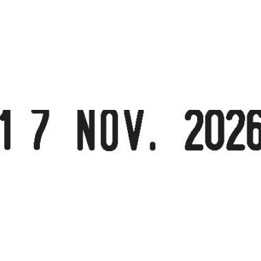 Das Bild zeigt das aufgedruckte Datum '17 NOV. 2026'.