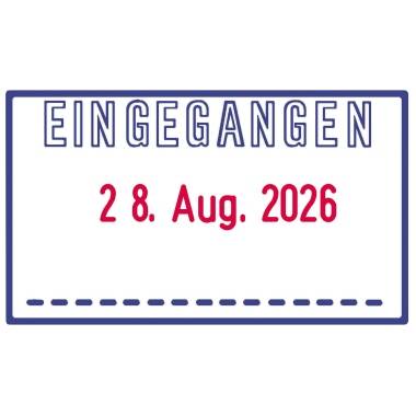 Stempel mit der Aufschrift 'Eingegangen 28. Aug. 2026'.