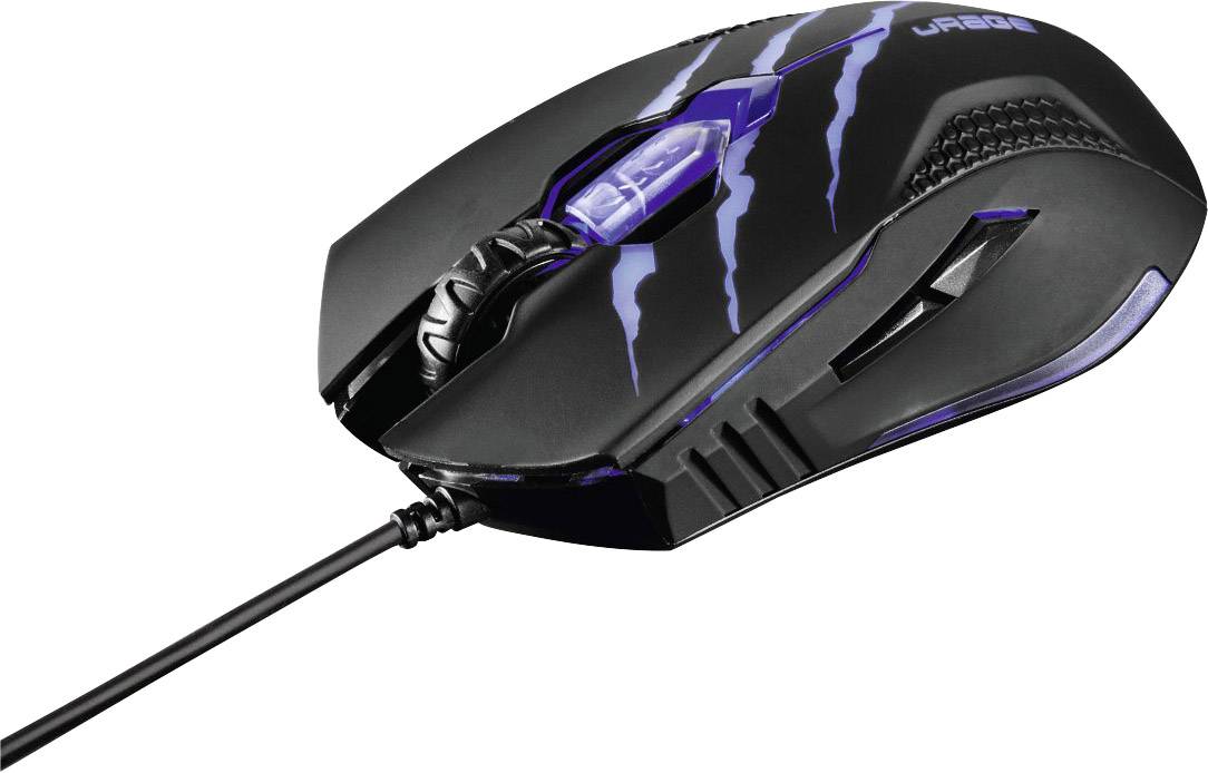 Hama uRage Reaper neo. USB Gaming-Maus Optisch Ergonomisch, Beleuchtet Schwarz