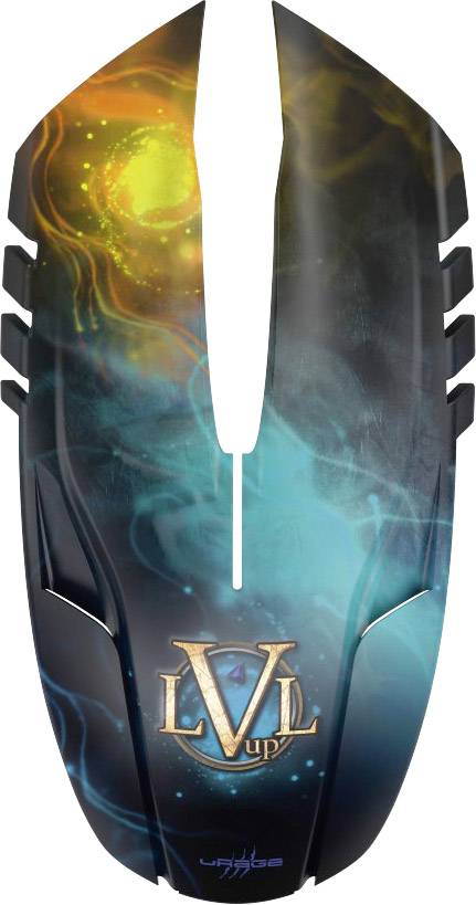 Urage Morph Gaming-Maus USB Optisch Schwarz 6 Tasten 2400 dpi Ergonomisch