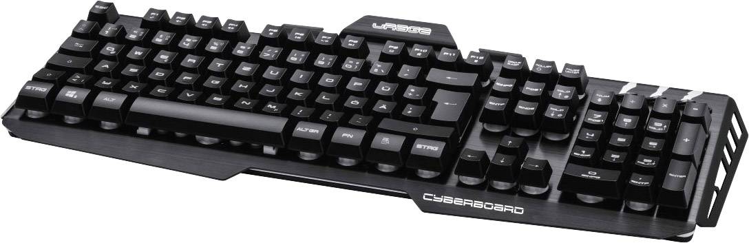 Hama uRage Cyberboard USB Gaming-Tastatur Beleuchtet Deutsch, QWERTZ, Windows® Schwarz