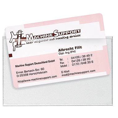 Veloflex Visitenkartentasche VELOCOLL 2209100 selbstklebend Polypropylen transparent 1 St.