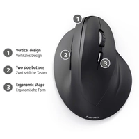 Hama EMC-500 Ergonomische Maus USB Optisch Schwarz 6 Tasten 1000 dpi, 1400 dpi, 1800 dpi Ergonomisch Hama EMC-500 Ergonomische Maus USB Optisch Schwarz 6 Tasten 1000 dpi, 1400 dpi, 1800 dpi Ergonomisch