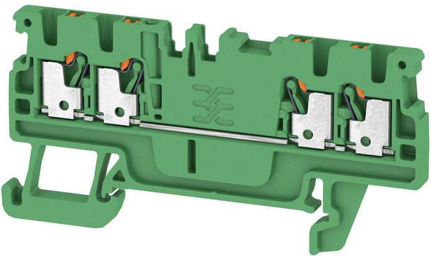 Weidmüller 2534410000 Durchgangsklemme 3.5mm Zugfeder Grün 100St.