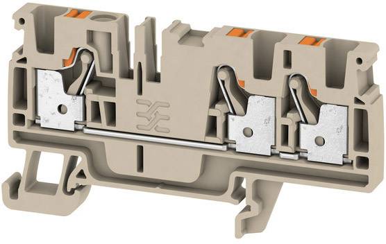 Weidmüller 2051240000 Durchgangsklemme 6.10 mm Zugfeder Beige 50 St.