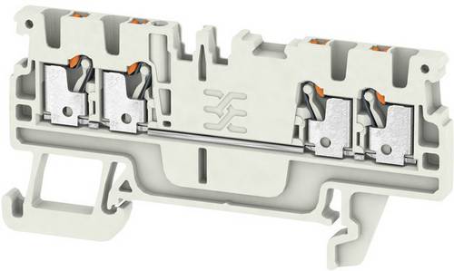 Weidmüller 2534420000 Durchgangsklemme 3.5 mm Zugfeder Lichtgrau 100 St.