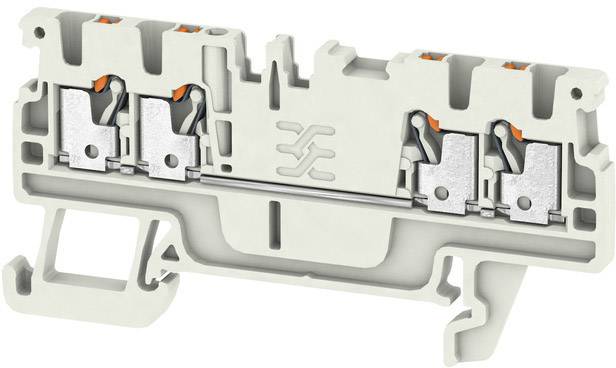 Weidmüller 2534420000 Durchgangsklemme 3.5mm Zugfeder Lichtgrau 100St.