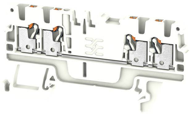 Weidmüller 2534440000 Durchgangsklemme 3.5mm Zugfeder Weiß 100St.