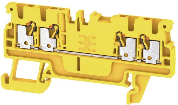 Weidmüller 2534450000 Durchgangsklemme 3.5mm Zugfeder Gelb 100St.