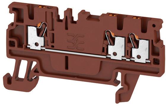 Weidmüller 2534530000 Durchgangsklemme 3.50mm Zugfeder Braun 50St.