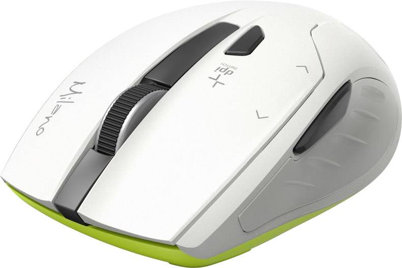 Hama Milano Maus Funk Optisch Weiß 6 Tasten 2400 dpi