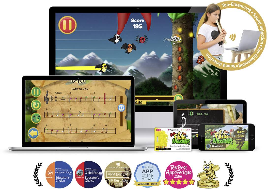 Voggenreiter Blockflöte Flute Master Deutsch Bergahorn