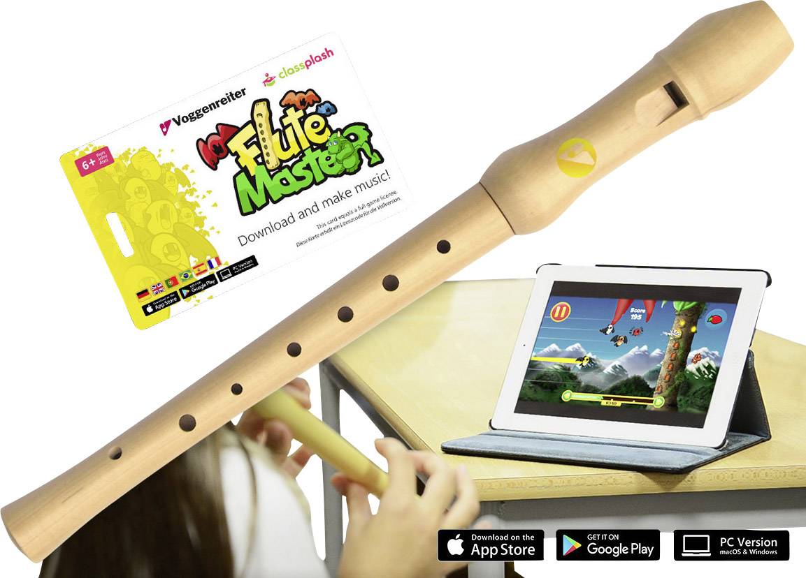 Voggenreiter Blockflöte Flute Master Deutsch Bergahorn