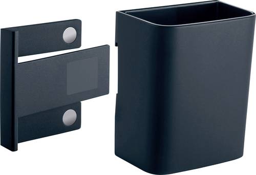 Stifteköcher mit magnetischem Clip (B x H x T) 75 x 94 x 51 mm Anthrazit GL801