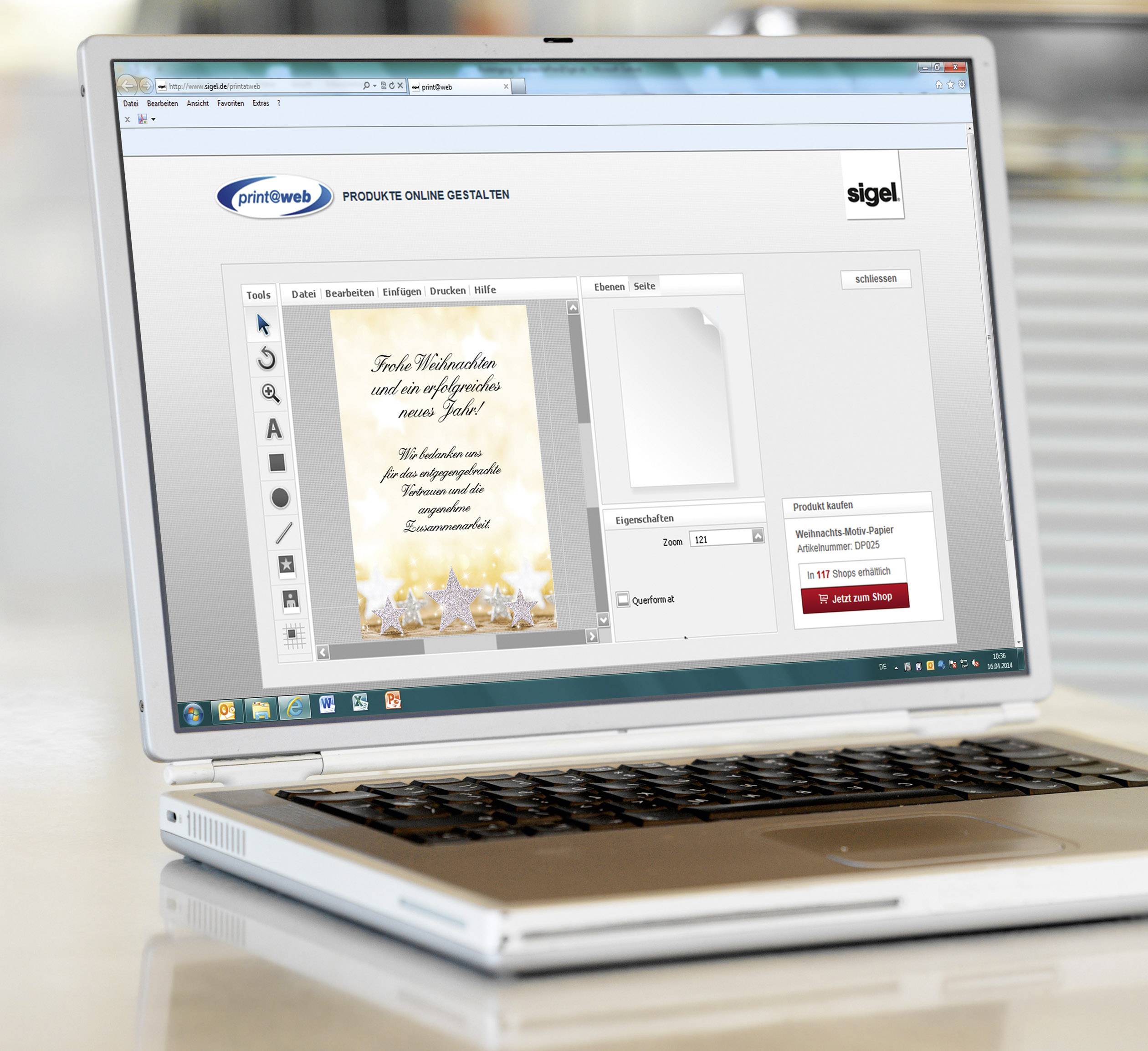 Sigel DP029 Motivpapier Weihnachten Glitter Stars DIN A4 90 g/m² Mehrfarbig 100 Blatt