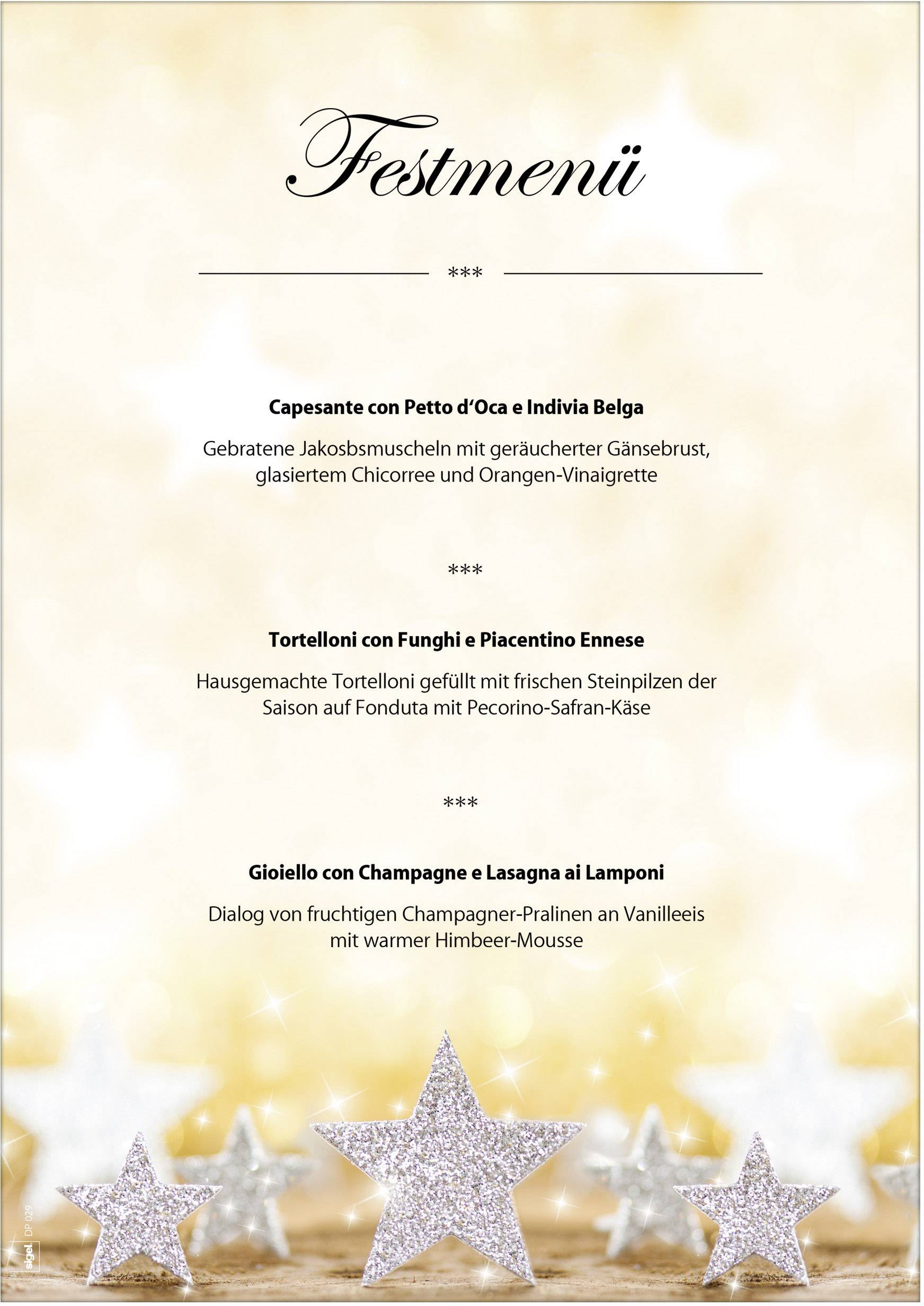 Sigel DP029 Motivpapier Weihnachten Glitter Stars DIN A4 90 g/m² Mehrfarbig 100 Blatt