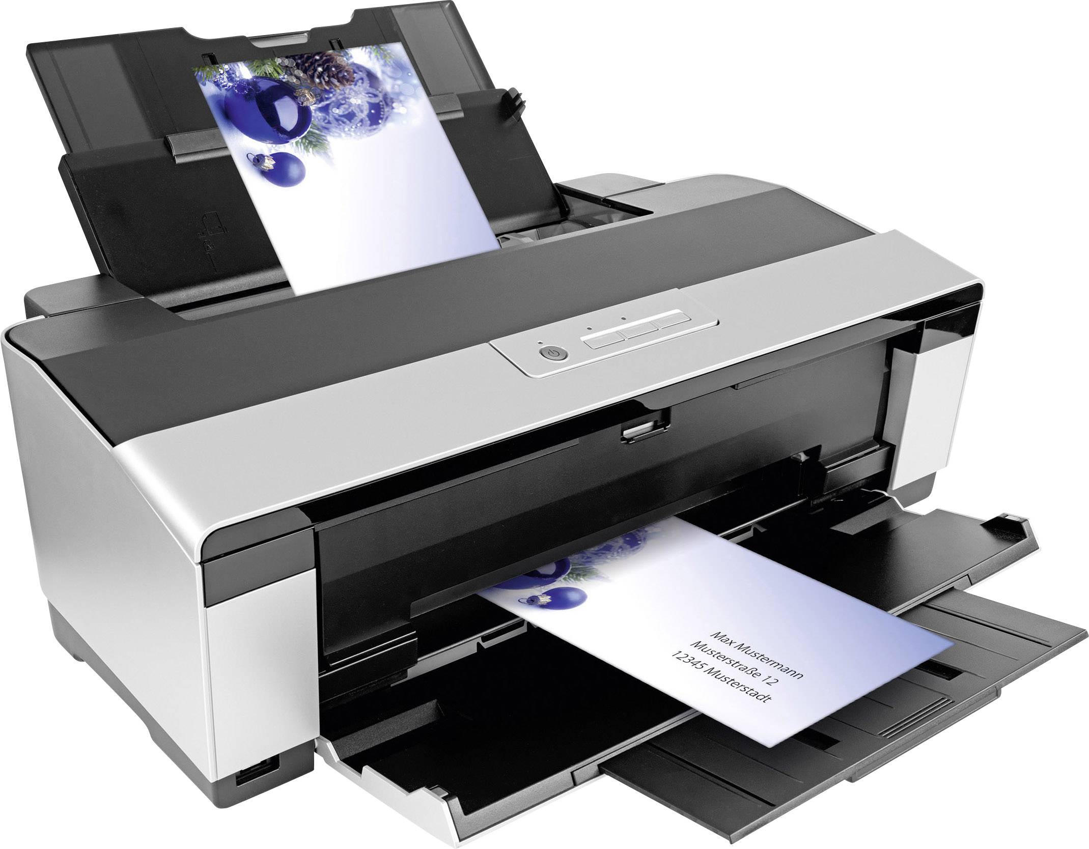 Sigel DU036 Briefumschlag Weihnachten Blue Harmony DIN lang 90 g/m² Mehrfarbig 50 St.