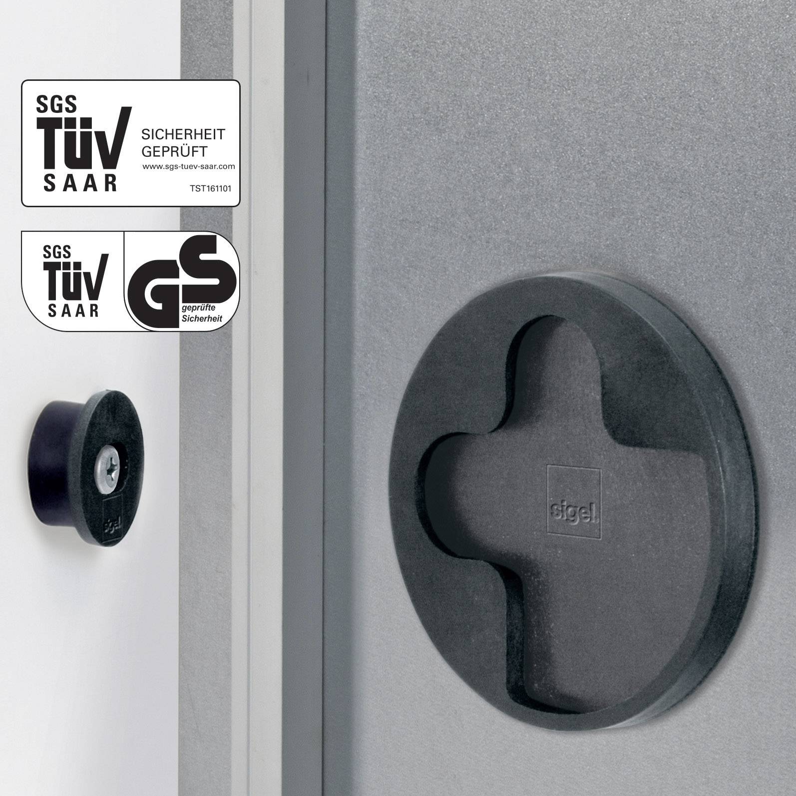 Sigel Glas-Magnettafel mit LED-Beleuchtung Artverum Schiefer Stone LED Light Schiefer (B x H) 91 cm x 46 cm GL407