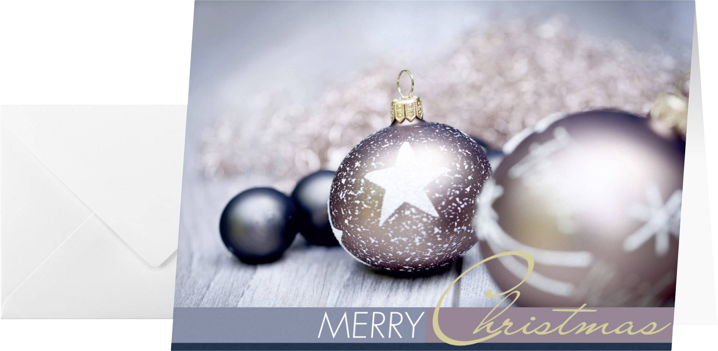 Sigel DS024 Weihnachtskarte + Briefumschlag Exquisite DIN A6 220 g/m² Mehrfarbig 25 St.