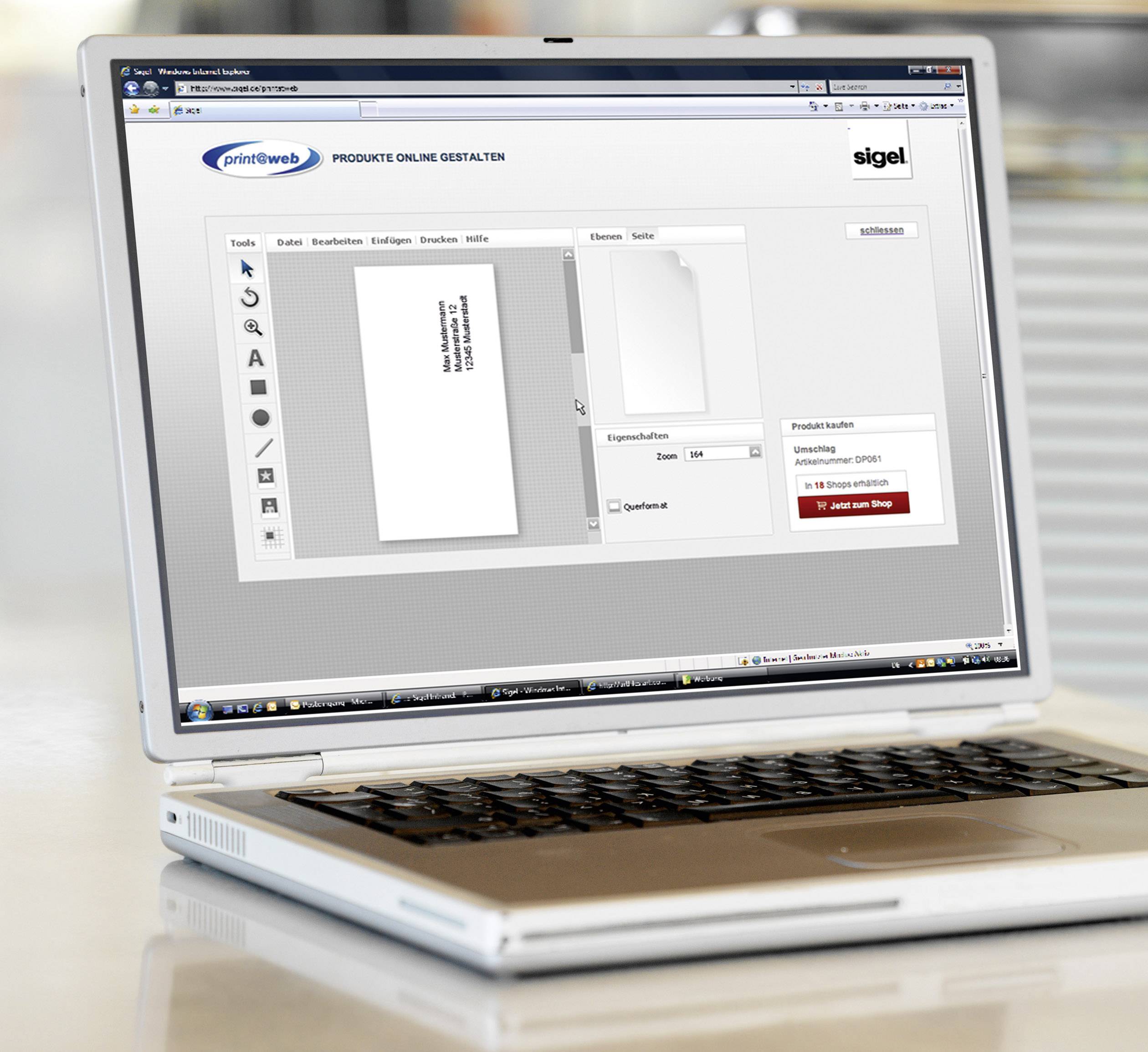 Sigel DU035 Briefumschlag Weihnachten Glitter Stars DIN lang 90 g/m² Mehrfarbig 50 St.