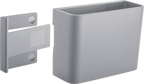 Stifteköcher mit magnetischem Clip (B x H x T) 120 x 94 x 51 mm Hellgrau GL812