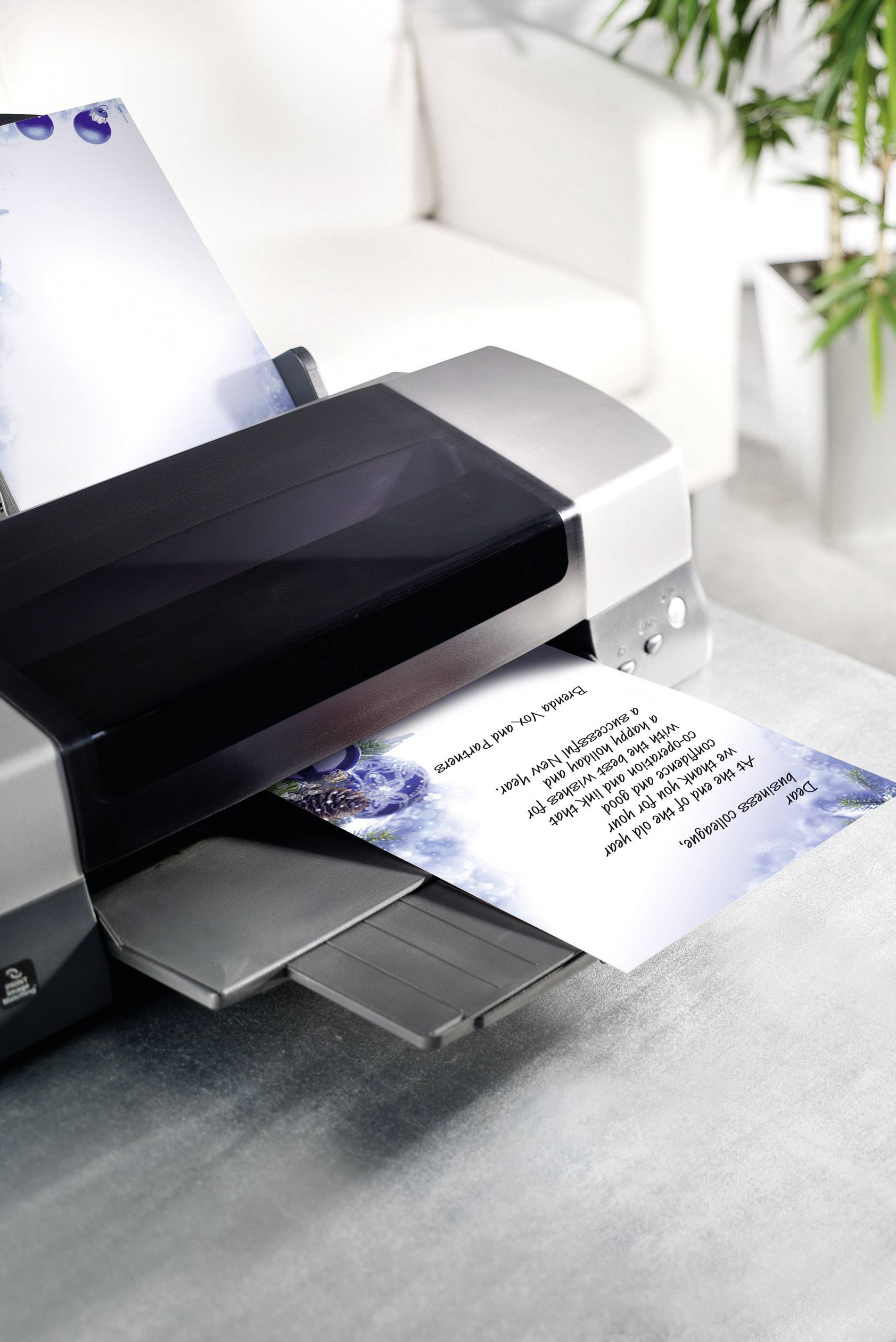 Sigel DP034 Motivpapier Weihnachten Blue Harmony DIN A4 90 g/m² Mehrfarbig 100 Blatt